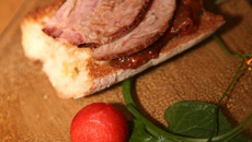 Crostini d'Andouille de Vire  et compotée de figues