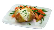 Pomme de terre au four au Philadelphia à la ciboulette