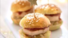 Burger de foie gras au confit de figues et noix