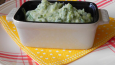 Purée aux épinards et Vache qui rit