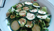 Courgettes en salade peu calorique