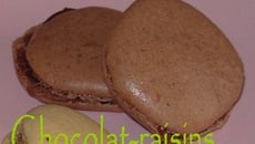 Macarons chocolatés aux raisins