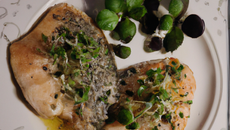 Escalope de truite au cresson de l'essonne