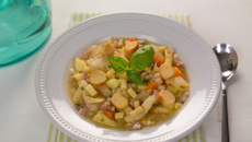 Minestrone de légumes d'automne