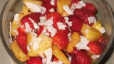 Salade de fraises exotiques
