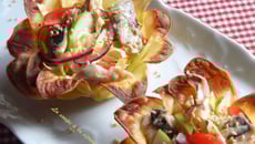 Petit panier de pommes de terre et sa salade