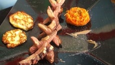 Magret de canard sauce porto et galettes de pommes de terre au laguiole ! Pour 4