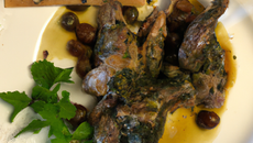 Lapin au grisets et pebre d'aïl