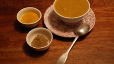 Velouté de carottes curcuma et cumin noir