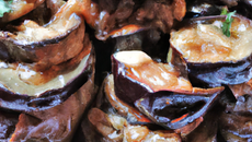 Paupiéttes d'aubergines au bœuf