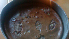 Clafoutis poire/chocolat