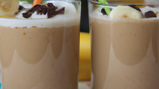 Smoothie banane chocolat maison
