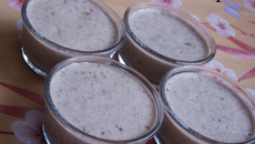 Mousse de lait concentré à la banane