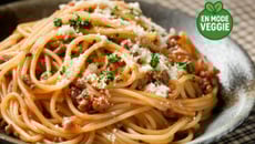 Pâtes à la bolognaise végétarienne