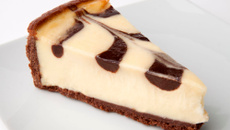 Cheescake zébré au chocolat