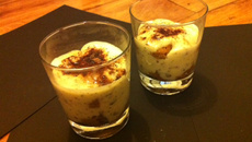 Tiramisu au chocolat au lait et chocolat noir