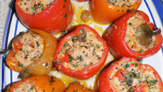 Poivrons farcis à la tunisienne