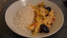 Aiguillettes de poulet aux poivrons et épices