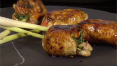 Sucettes de poulet aux gambas