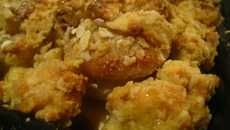 Crumble de boudins blancs aux pommes
