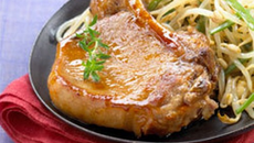 Côtes de porc laquées au miel