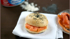 Bagels au saumon fumé et fromage frais