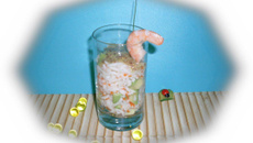 Verrine avocat et surimi