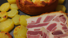Cake jambon camembert et pommes de terre