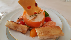 Bavarois d'asperges au saumon