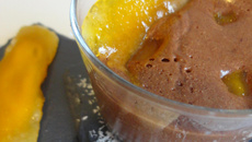 Mousse au chocolat au parfum exotique