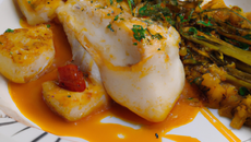 Turbot à l'andouille de Vire