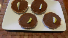 Tarte mousseuse chocolat poire miel
