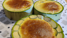 Flans de courgettes au saint nectaire