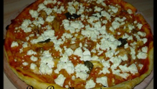 Tarte fine poivron féta