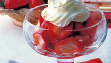 Dessert Fraise chantilly