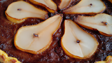 Tarte poire choco amandes