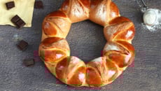 Brioche couronne en forme de fleur