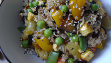 poêlée de blé aux légumes asiatiques