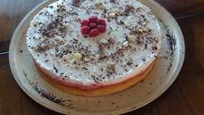 Bavarois framboises et chocolat blanc