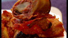 Paupiettes d'aubergine à la mozzarella