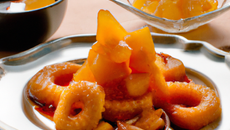 Aumônières aux pommes confites parfumées au Calvados