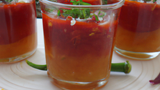 Verrines de piquillos au St Môret