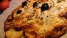 Pizza à la pomme de terre