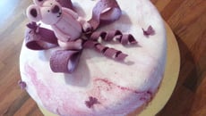 Moelleux au citron et framboises