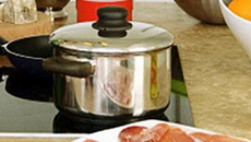 Fricassée de porc au basilic et son risotto