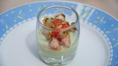 Verrine avocat et crevettes
