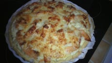 Tarte au chou-fleur et saumon fumé