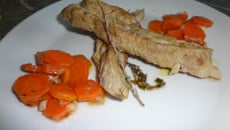 Travers de porc aux carottes