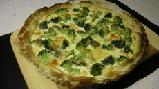 Tarte au saumon et brocolis