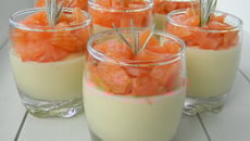 Mousse d'asperges au saumon fumé